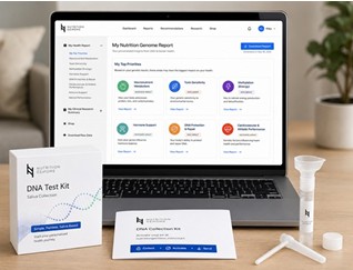 Nutrition Genome DNA test kit and personalised genetic report